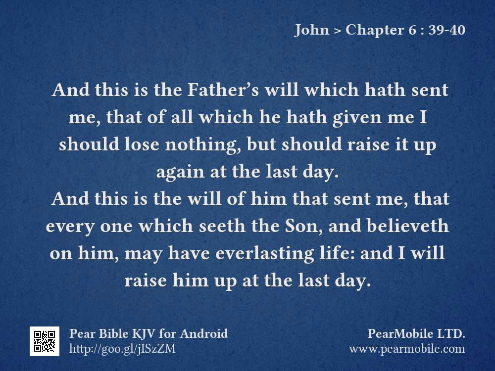 John, Chapter 6:39-40